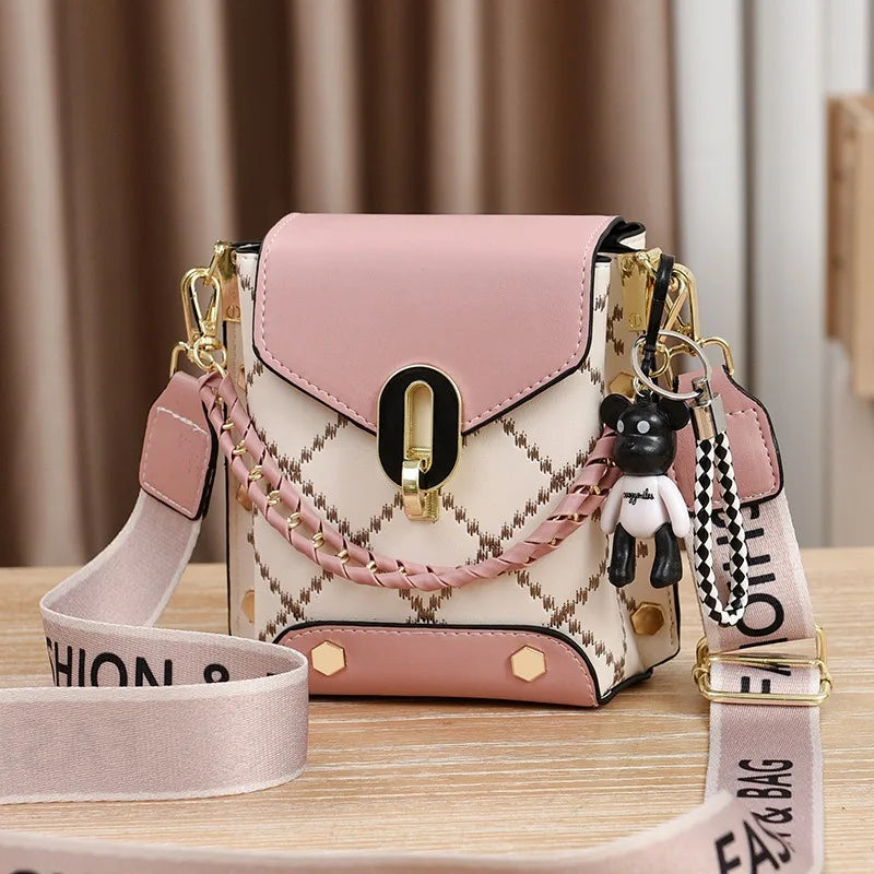 Bolsa Feminina Mini Square Crossbody Korean Style Premium Fashion