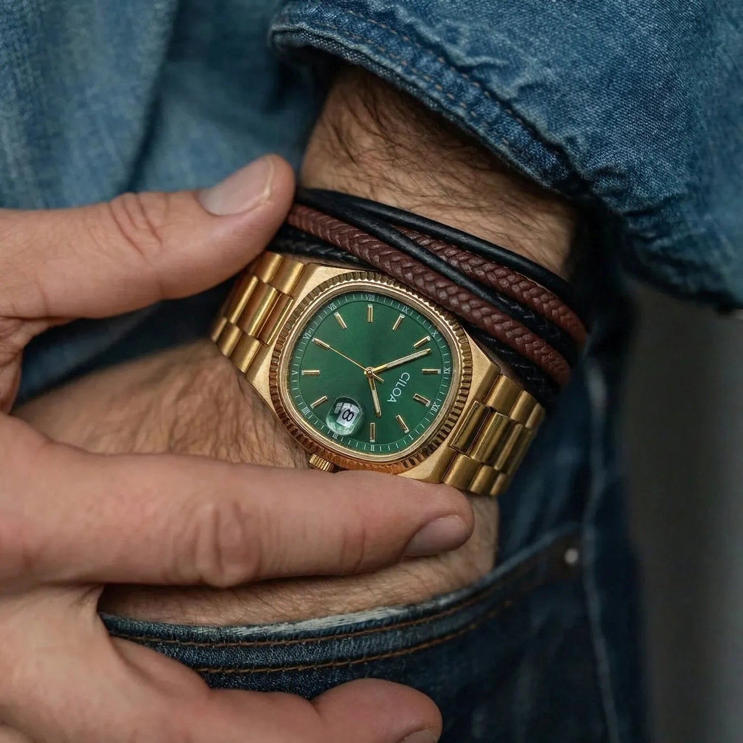 Relógio Masculino Square Luxury Premium Waterproof