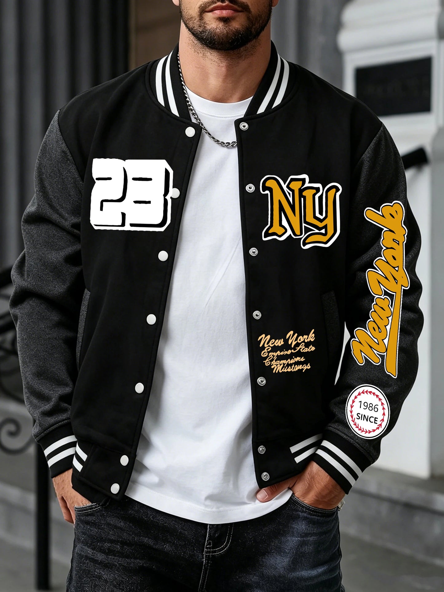 Jaqueta NYC Premium Masculina Baseball Streetwear