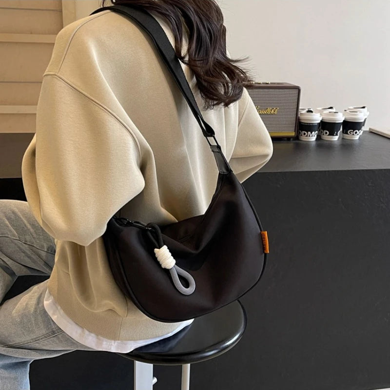 Bolsa Feminina Dumpling Crossbody Shoulder Bag Premium Fashion
