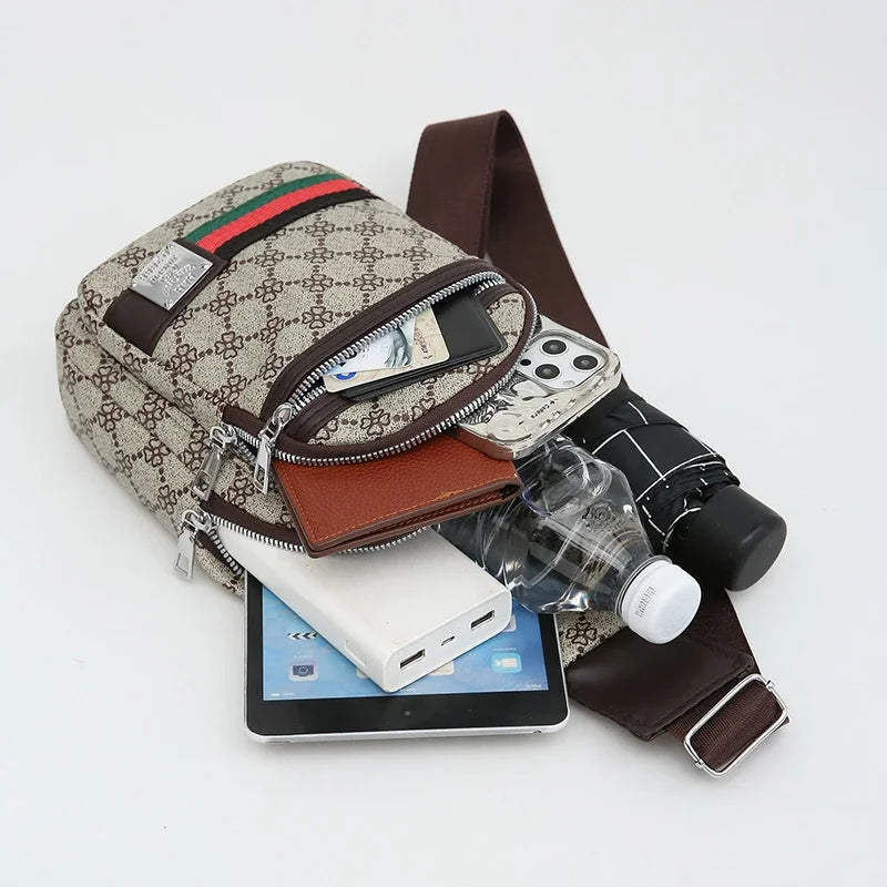 Bolsa Masculina Crossbody Multifuncional Shoulder Bag Premium Casual