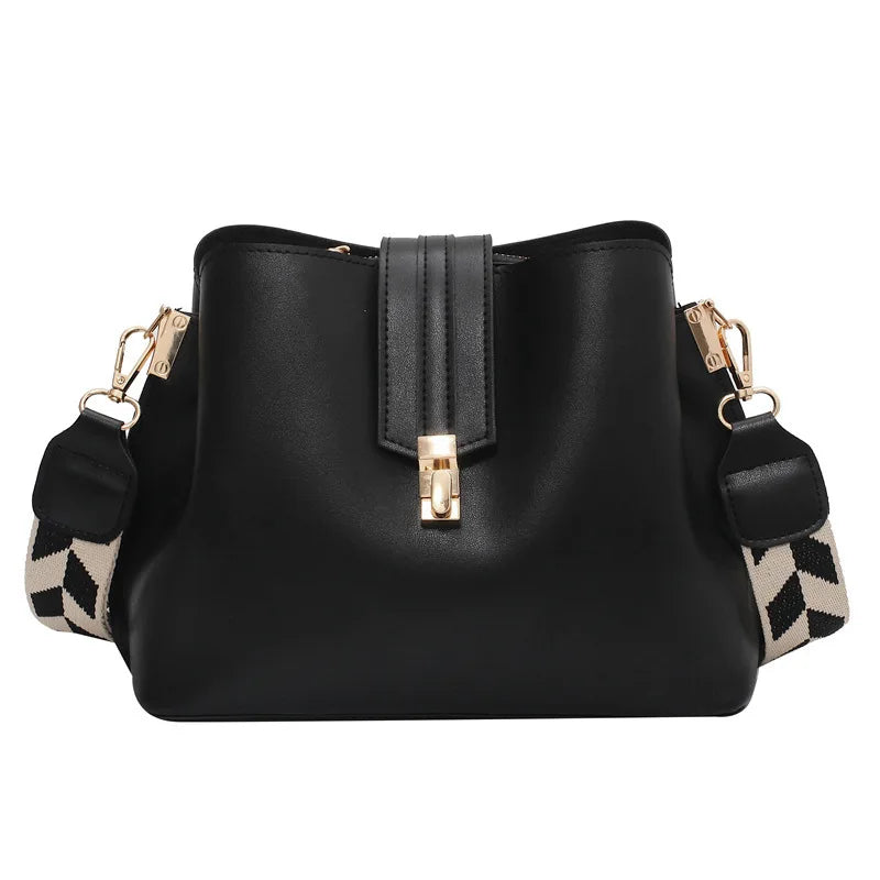Bolsa Feminina Bucket Bag Grande Capacidade PU Leather Premium