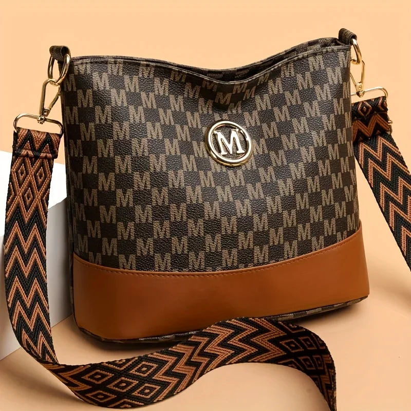 Bolsa Feminina Crossbody Letter Print Shoulder Bag Premium Fashion