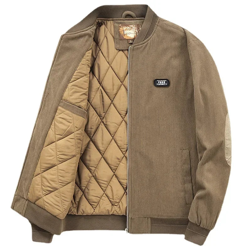 Jaqueta Masculina Parka em Veludo Cotelê Premium