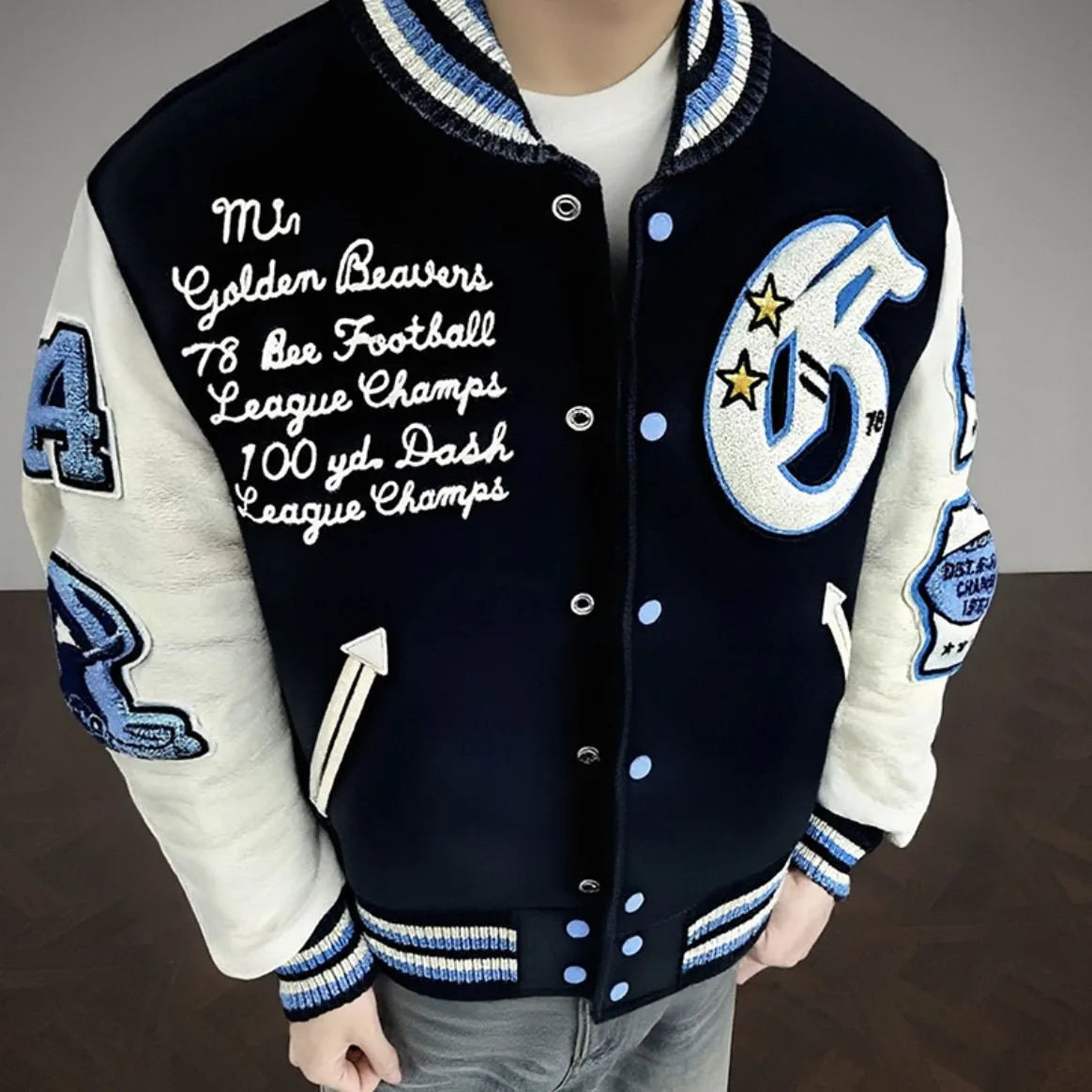 Jaqueta Varsity Premium Masculina Luxury Streetwear