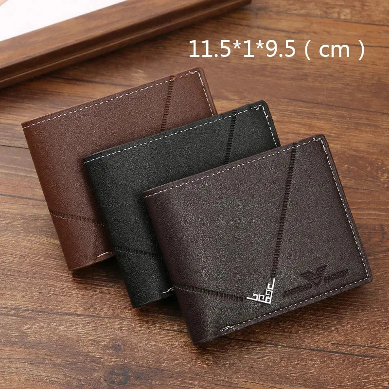 Carteira Masculina Slim Couro RFID Blocking Porta Cartões Premium