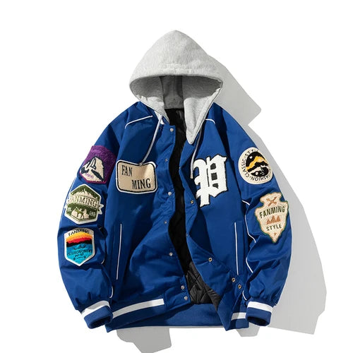 Jaqueta Varsity Americana Premium Streetwear