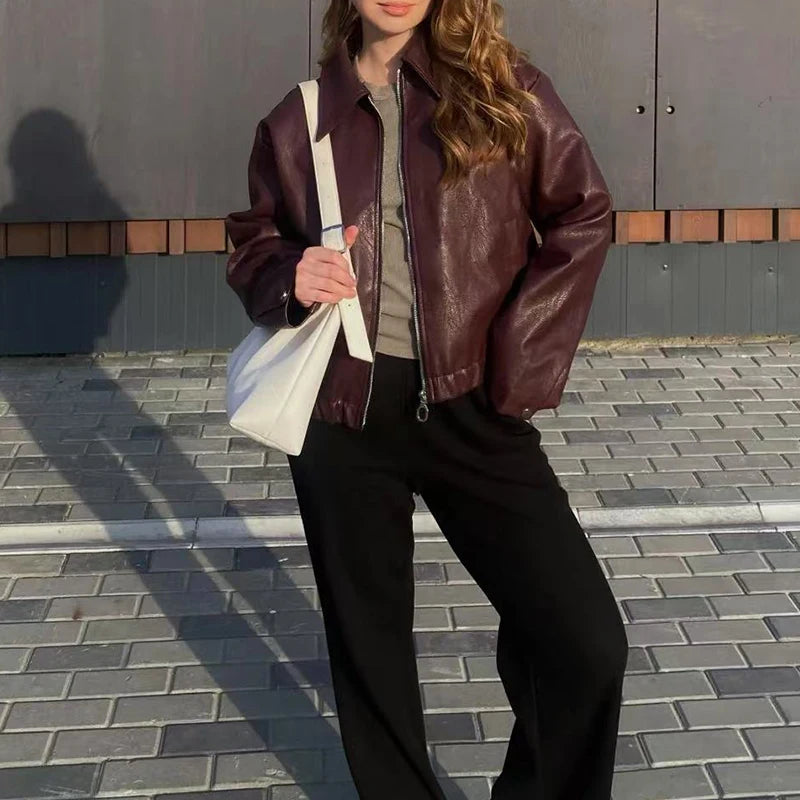 Jaqueta Feminina Biker Streetwear Premium