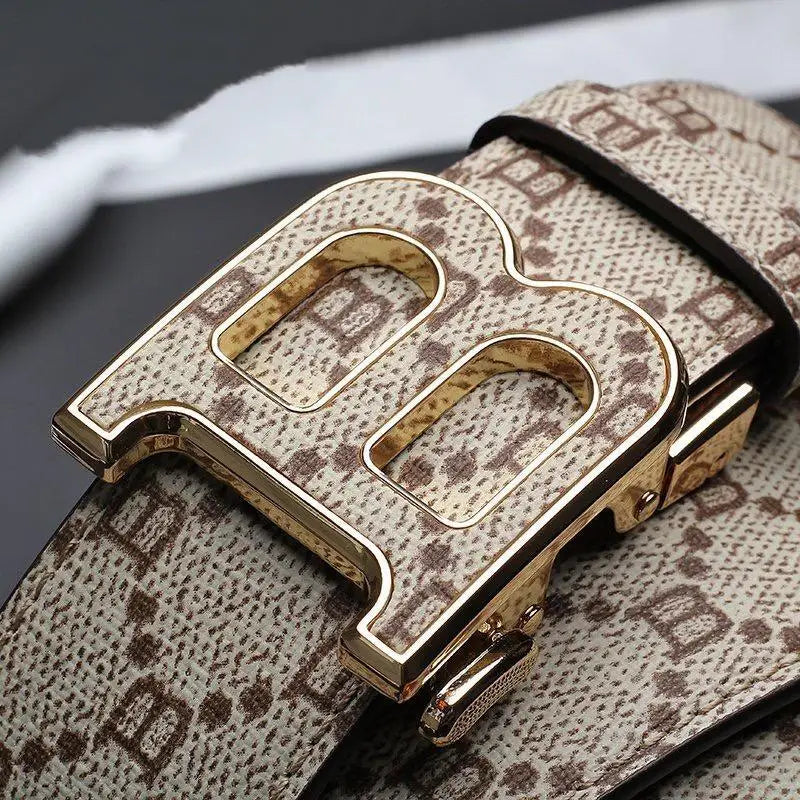 Cinto Masculino Luxury Premium Leather Designer Buckle