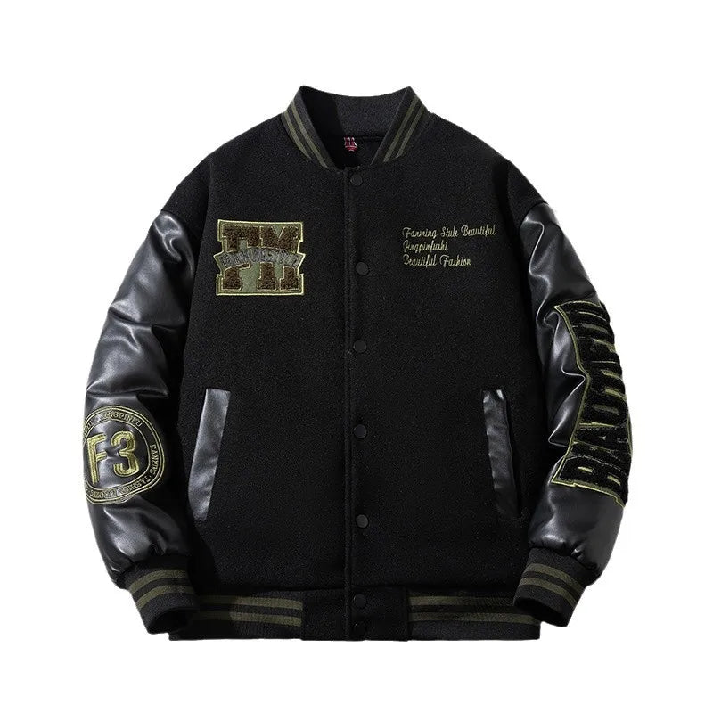 Jaqueta Varsity Premium Masculina Vintage Luxury