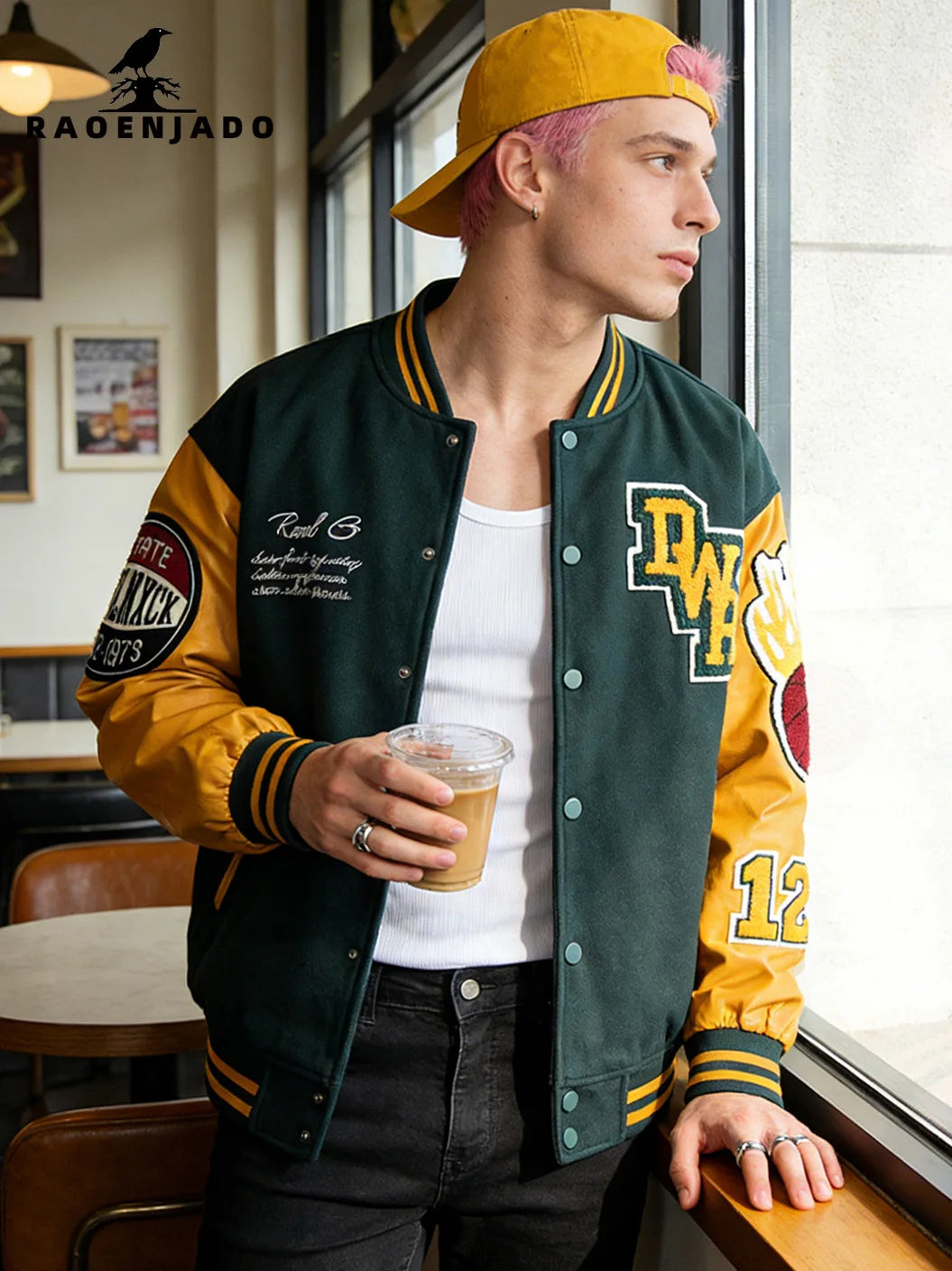 Jaqueta Varsity Premium Masculina Streetwear Americana