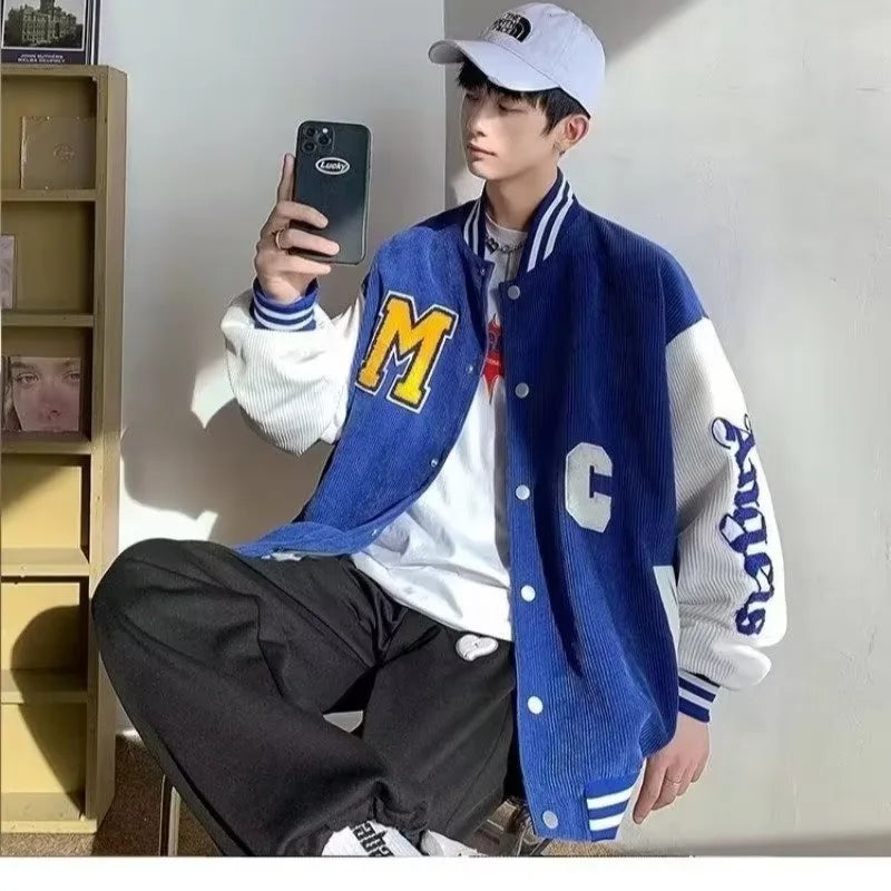 Jaqueta Varsity Premium Masculina Retro Streetwear