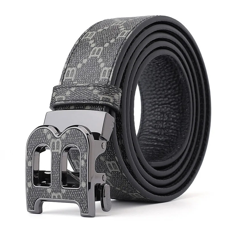 Cinto Masculino Luxury Premium Leather Designer Buckle