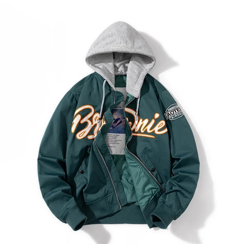 Jaqueta Varsity Premium Masculina Vintage Streetwear