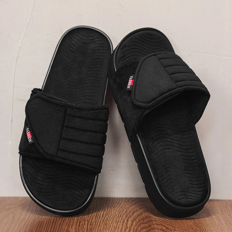 Slide Masculino Suede Platform Premium