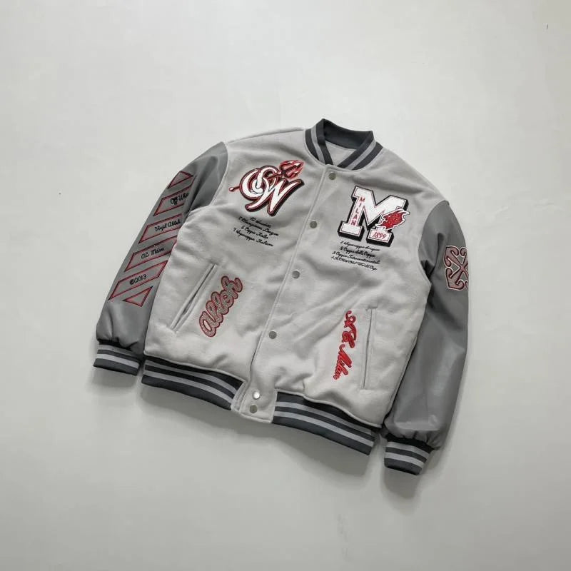 Jaqueta Varsity Premium Masculina Vintage Streetwear