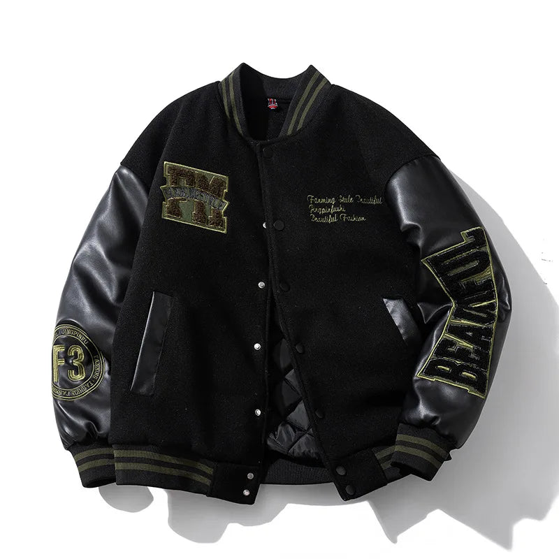 Jaqueta Varsity Premium Masculina Vintage Luxury
