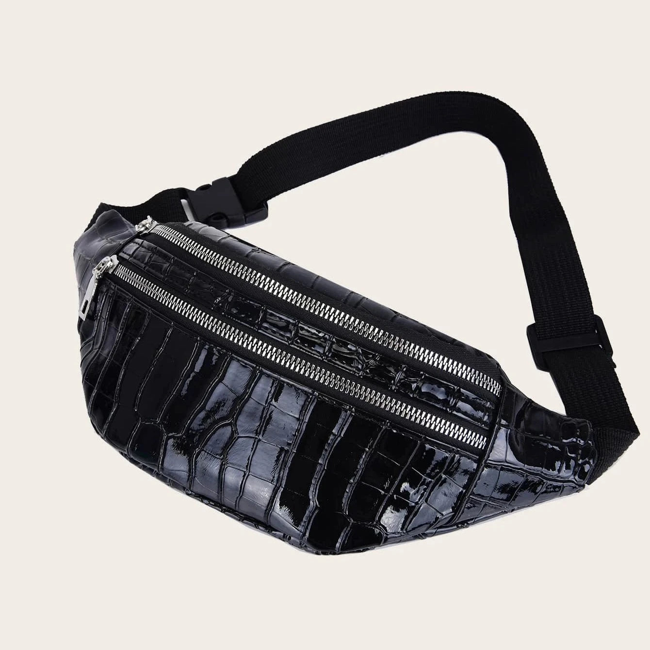 Bolsa Crossbody Crocodile Premium Shoulder Bag Casual Travel