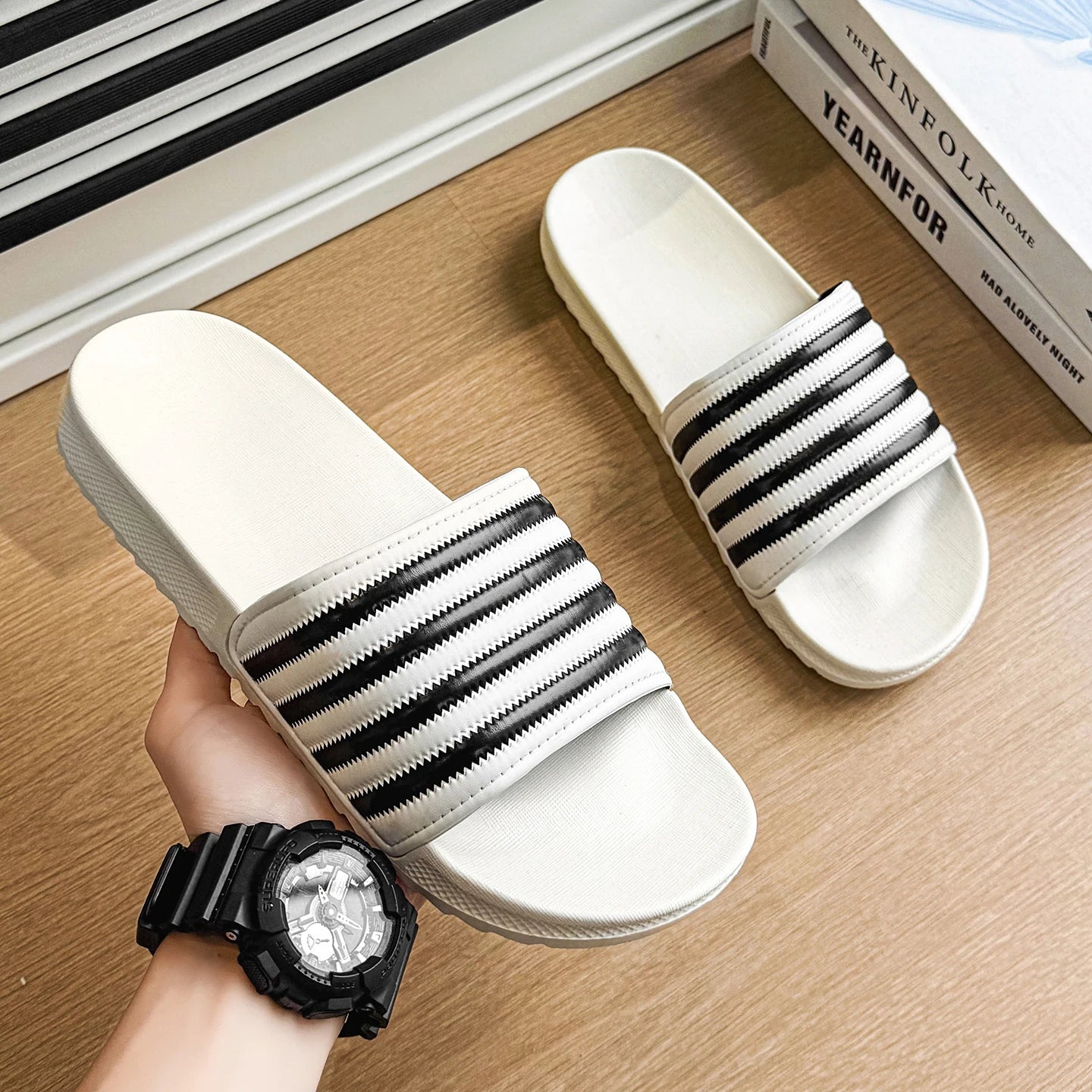 Slide Unissex Stripe Comfort Premium