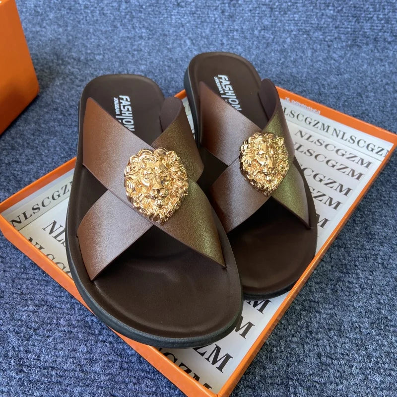 Sandália Masculina Business Leather Premium