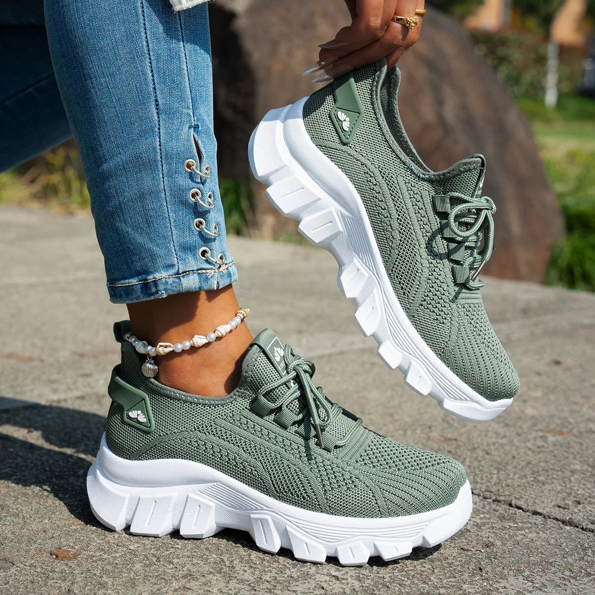 Tênis Feminino Knit Comfort Premium