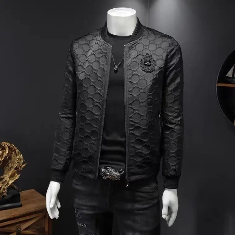 Jaqueta Baseball Masculina Slim Bordada Premium