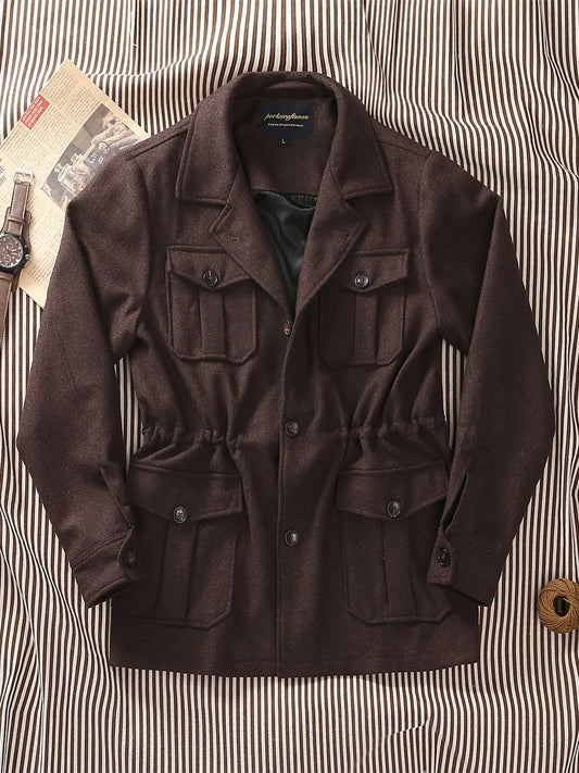 Jaqueta Safari Masculina Britânica Premium