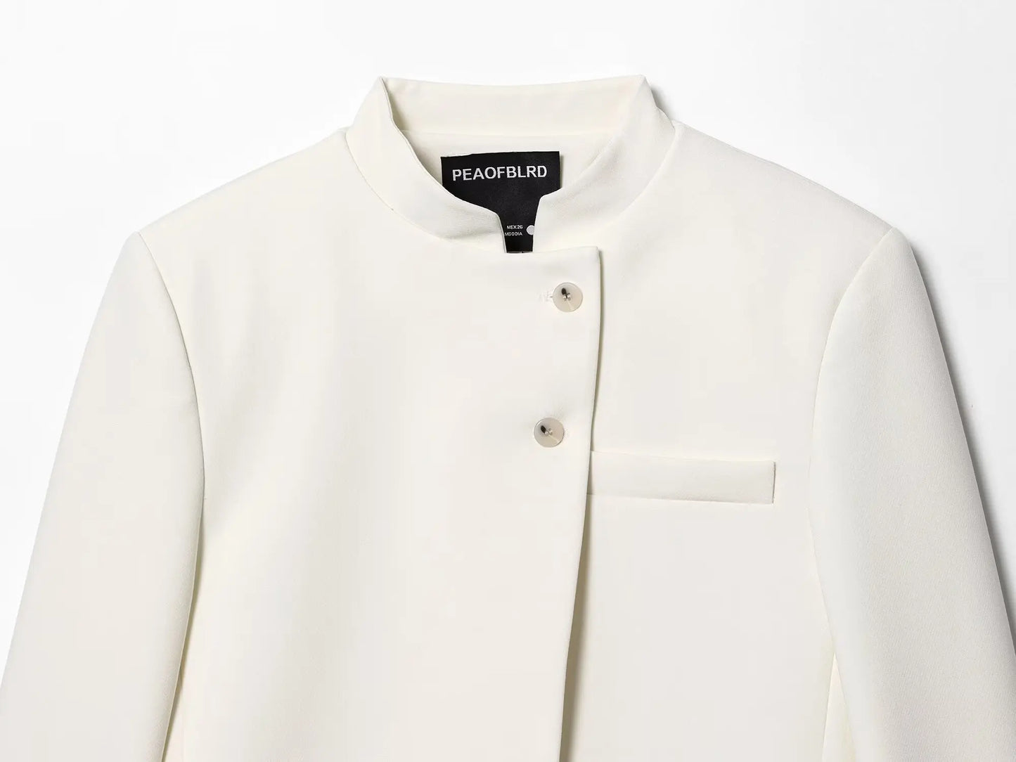 Blazer Feminino Elegance Branco Slim Premium