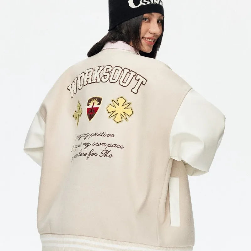 Jaqueta Varsity Premium Unissex Y2K Streetwear