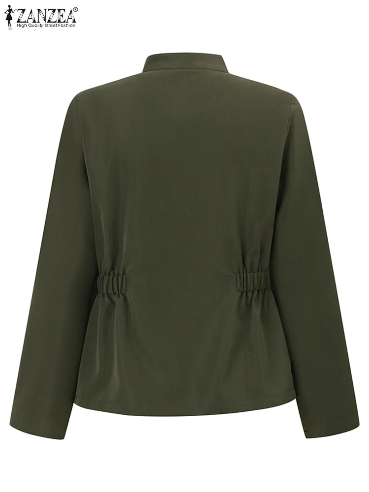 Jaqueta Feminina Slim Vintage Casual Premium