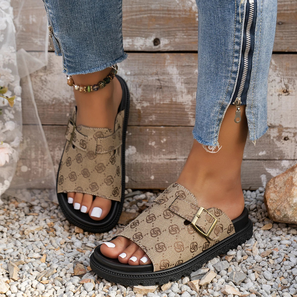 Slide Feminino Beach Platform Premium