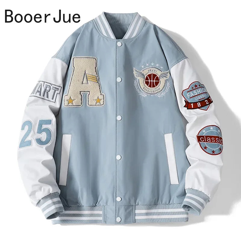 Jaqueta Varsity Premium Harajuku Masculina Streetwear