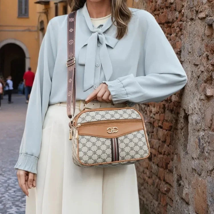 Bolsa Feminina Premium Crossbody Grande Capacidade Casual Elegante