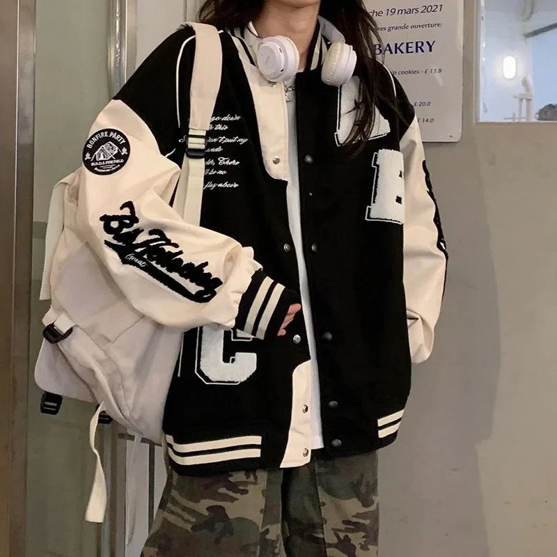 Jaqueta Varsity Premium Feminina Y2K Streetwear