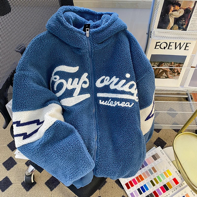 Jaqueta Fleece Premium Unissex Korean Streetwear