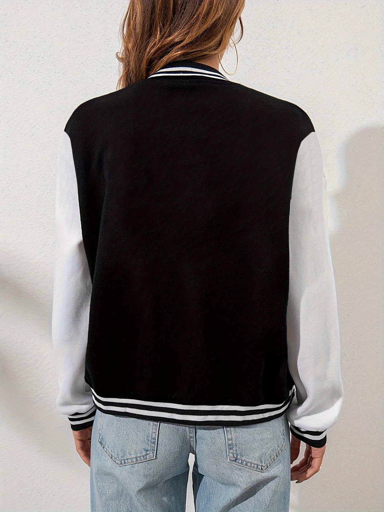 Jaqueta Feminina Varsity New York Oversized Streetwear