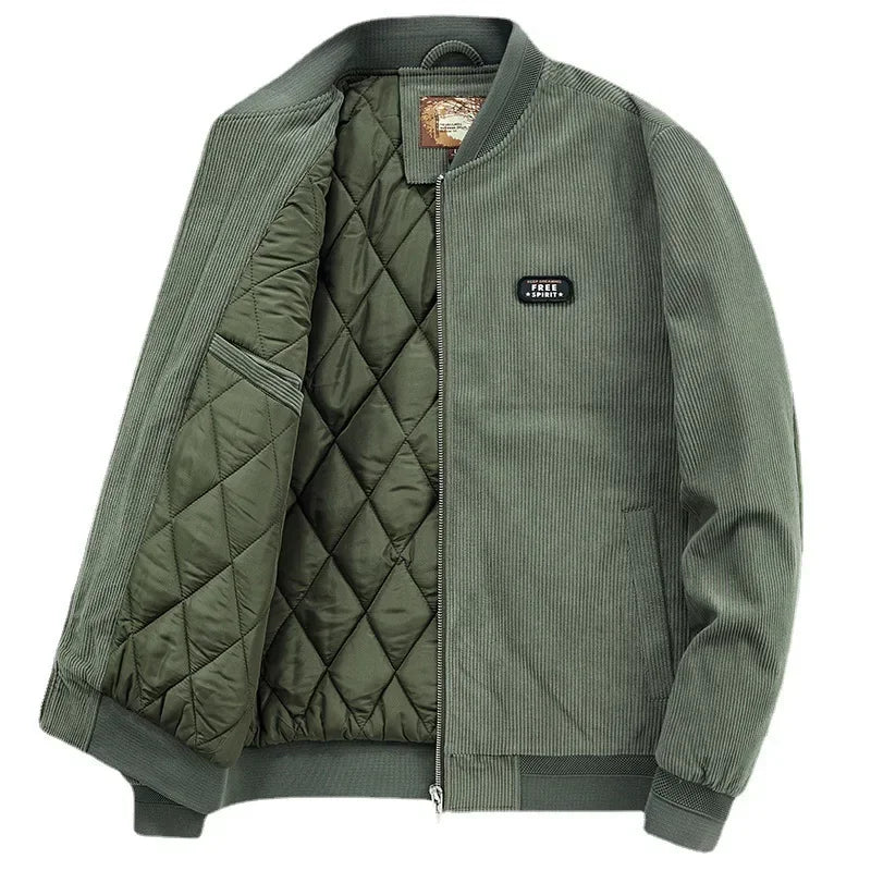 Jaqueta Masculina Parka em Veludo Cotelê Premium