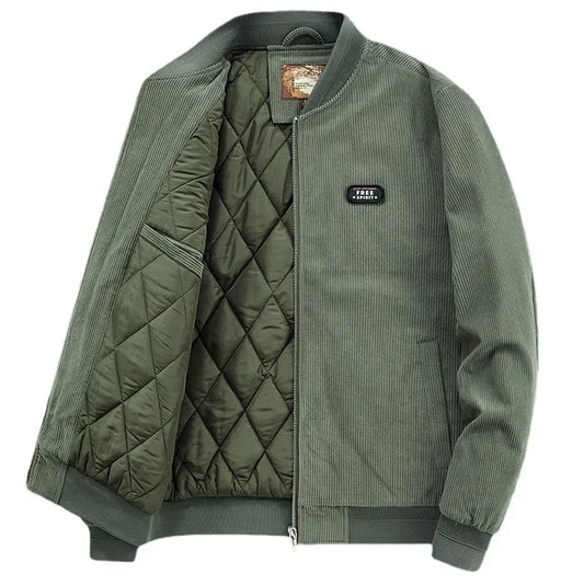 Jaqueta Masculina Parka em Veludo Cotelê Premium
