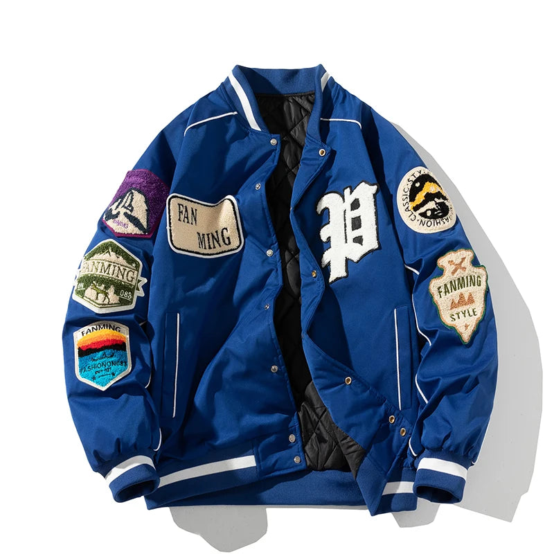 Jaqueta Varsity Americana Premium Streetwear