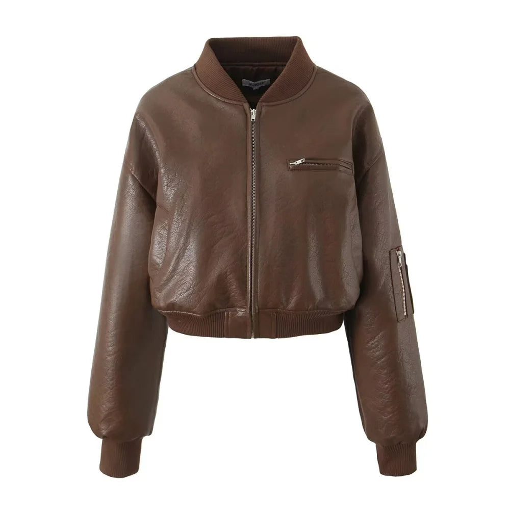 Jaqueta Feminina Biker em Couro Premium