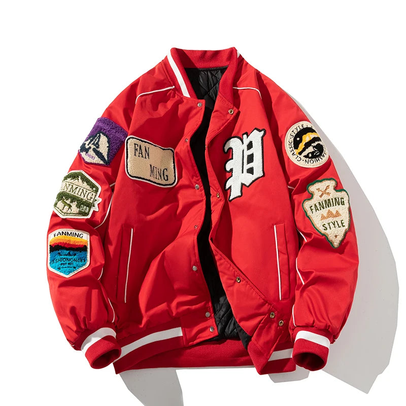 Jaqueta Varsity Americana Premium Streetwear