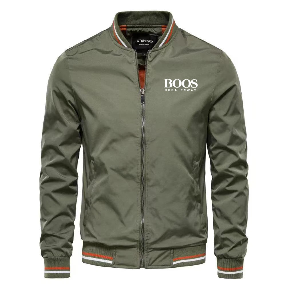 Jaqueta Bomber Masculina Slim Fit Preta Premium